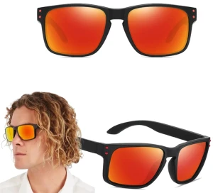 Okulary sportowe lustrzanki męskie polaryzacyjne uniwersalne nerdy