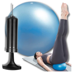 Piłka fitness rehabilitacyjna do ćwiczeń 22 cm z pompką joga mała