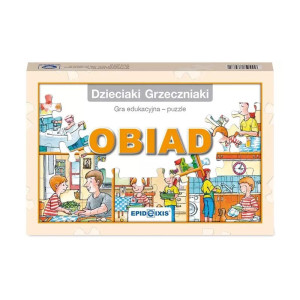 Dzieciaki grzeczniaki - obiad. gra edukacyjna - puzzle