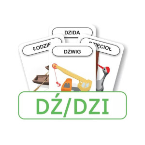 Karty logopedyczny piotruś - cz. 12. głoska dź