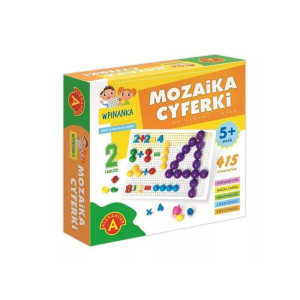 Wpinanka. mozaika. cyferki