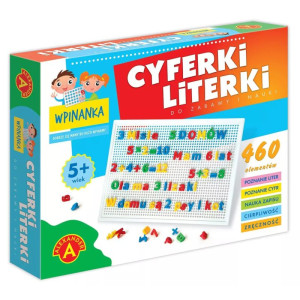 Wpinanka. cyferki, literki