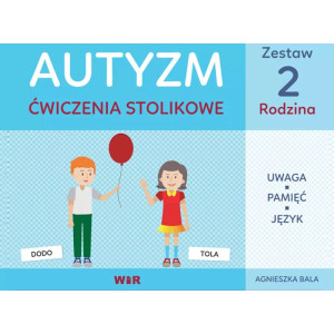 Autyzm. ćwiczenia stolikowe. zestaw 2. rodzina