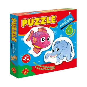 Puzzle dla maluszków - rybka