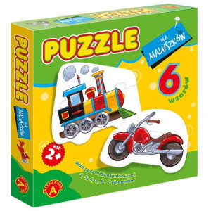 Puzzle dla maluszków - lokomotywa
