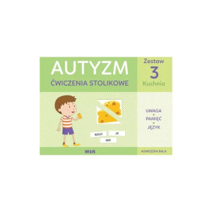 Autyzm. ćwiczenia stolikowe. zestaw 3. kuchnia