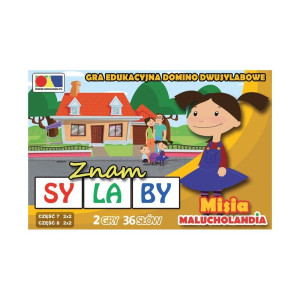 Domino dwusylabowe. znam sylaby - część 7 i 8. misia