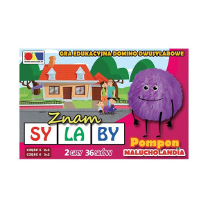 Domino dwusylabowe. znam sylaby - część 5 i 6. pompon