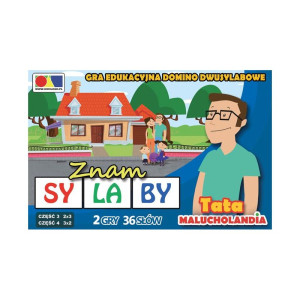 Domino dwusylabowe. znam sylaby - część 3 i 4. tata