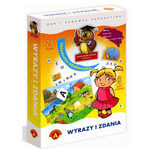 Wyrazy i zdania. układanka edukacyjna