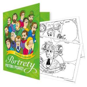 Portrety poetów i pisarzy. graficzne karty pracy