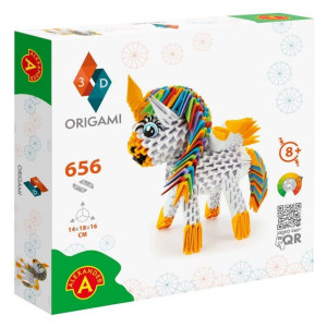 Origami 3d. jednorożec