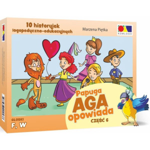 Papuga aga opowiada. część 6 - głoski f, w