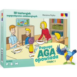 Papuga aga opowiada. część 7 - głoski p, b, m