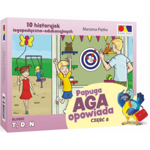 Papuga aga opowiada. część 8 - głoski t, d, n