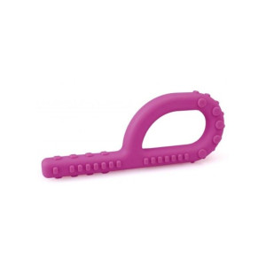 Gryzak logopedyczny ark fakturowany miękki (magenta)