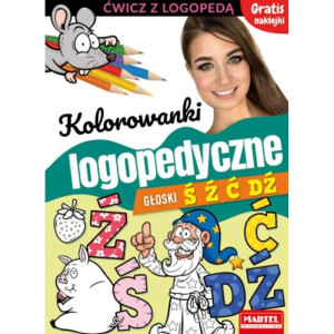 Kolorowanki logopedyczne. głoski ś, ź, ć, dź