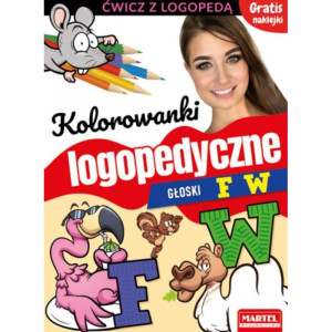 Kolorowanki logopedyczne. głoski f, w