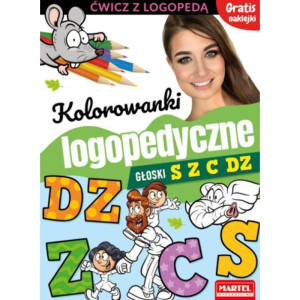 Kolorowanki logopedyczne. głoski s, z, c, dz