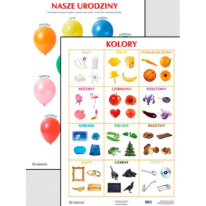 Plansze edukacyjne - kolory - nasze urodziny
