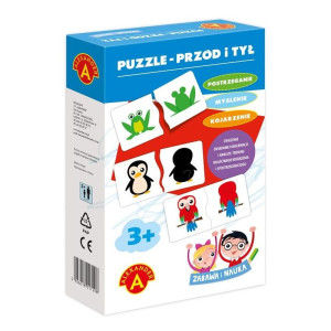 Zabawa i nauka. puzzle - przód i tył