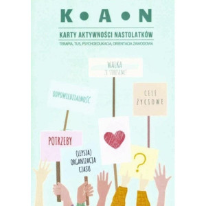 Kan - karty aktywności nastolatków. terapia, tus, psychoedukacja, orientacja zawodowa