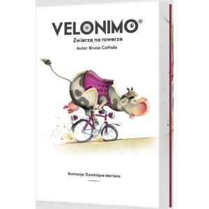 Velonimo. zwierzę na rowerze