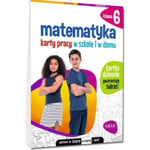 Matematyka. karty pracy w szkole i w domu. klasa 6