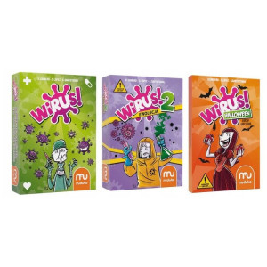 Wirus! + wirus! 2: ewolucja + wirus! halloween - pakiet 3 gier karcianych