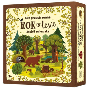 Rok w lesie. znajdź zwierzaka