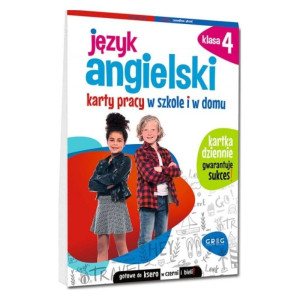 Język angielski. karty pracy w szkole i w domu. klasa 4