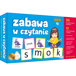 Zabawa w czytanie. zestaw edukacyjny do nauki czytania