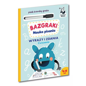 Bazgraki. nauka pisania. wyrazy i zdania. ćwiczenia