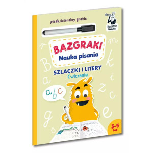 Bazgraki. nauka pisania. szlaczki i litery. ćwiczenia