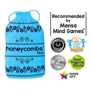 Honeycombs blue. plastry miodu