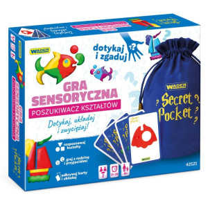 Gra sensoryczna. poszukiwacz kształtów. secret pocket