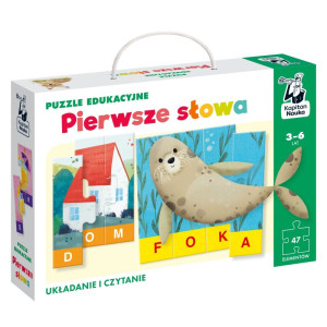 Puzzle edukacyjne. pierwsze słowa