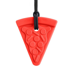 Naszyjnik logopedyczny ark pizza - miękki (czerwony)