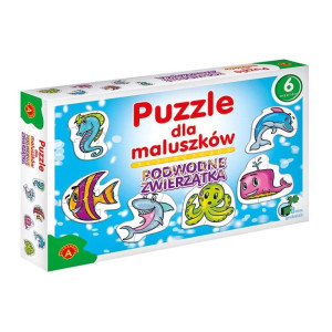 Puzzle dla maluszków - podwodne zwierzątka