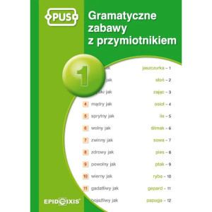 Pus. gramatyczne zabawy z przymiotnikiem 1
