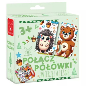 Połącz połówki. zwierzęta leśne