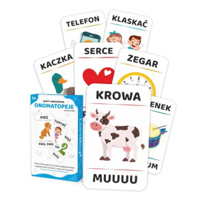 Karty obrazkowe. onomatopeje