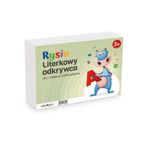 Rysio literkowy odkrywca. gry i zabawy multimedialne