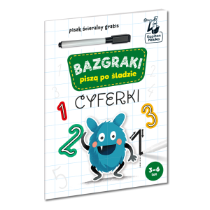Bazgraki piszą po śladzie. cyferki