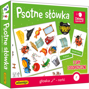 Psotne słówka. głoska r - rerki. 3 gry logopedyczne