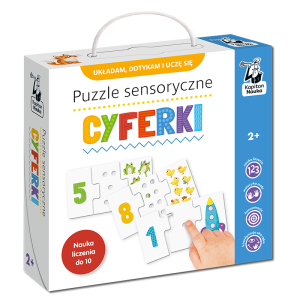Puzzle sensoryczne. cyferki