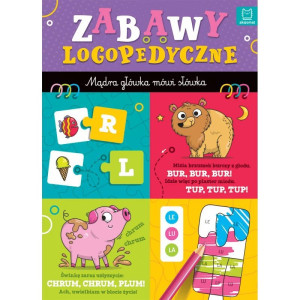 Zabawy logopedyczne. mądra główka mówi słówka