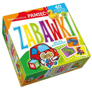 Zabawki. pamięć. gra dla bystrzaków