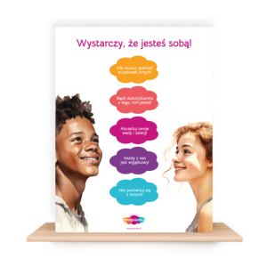 Emocjolandia. plakat. wystarczy, że jesteś sobą!