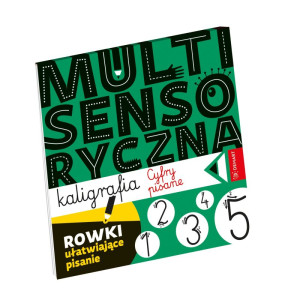 Multisensoryczna kaligrafia. cyfry pisane